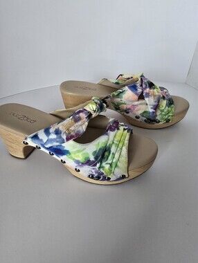 Suzzzato Floral Knot Platform Sandals - Multicolor